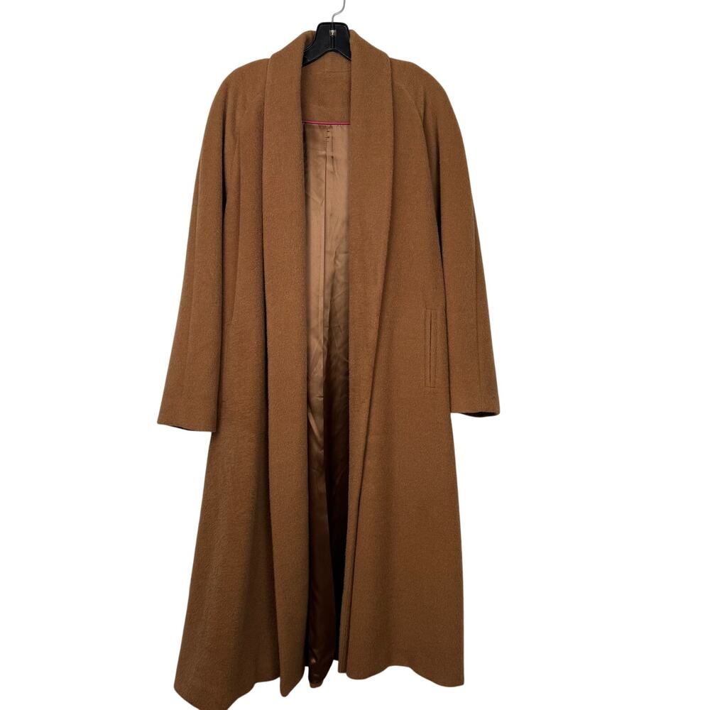 NWT KUNA 100% Baby Alpaca Camel Swing Coat | Softer Than Cashmere | Luxury Peru